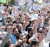 گزارش تصویری  اختصاصی یزدفردا: حضور مردم روزه داریزد دارالعباده   در راهپیمائی روز جهانی قدس
