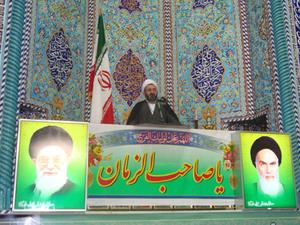 فتاحی امام جمعه موقت ابرکوه در خطبه های نماز جمعه این هفته:  سفر رهبری به قم توطئه ها را خنثی نمود  از اقدام قوه قضائیه حمایت می کنیم
