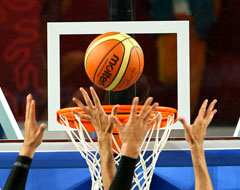 ادامه مسابقات بسکتبال بانوان منطقه پنج کشور دیدارهای روز دوم