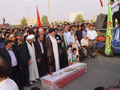  برگزاری تشييع پيكر مطهر شهيد گمنام دفاع مقدس در پردیس دانشگاه علوم پزشکی شهید صدوقی یزد