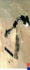 فاجعه +زیست محیطی در شهر یزد+تصاویر ماهواره ای از محل
