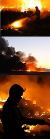 اختصاصی یزدفردا : آتش سوزی عظیم در محل نگهداری خودروهای فرسوده شهر یزد + تصاویر(1 نظر) 