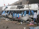 سقوط اتوبوس از روی پل درمحور طبس در استان یزد 9 كشته و 11 مجروح برجا گذاشت+گزارش تصویری