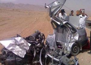 حادثه تصادف در محور طبس- ده محمد و مرگ دو هموطن دیگر