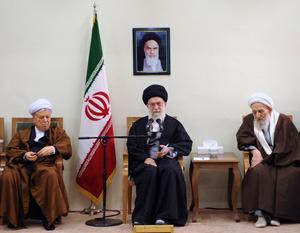 دیدار رئیس و اعضای مجلس خبرگان رهبری با حضرت آیت الله خامنه ای رهبر معظم انقلاب