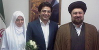 عقد فرزاد حسنی و آزاده نامداری توسط سیدحسن خمینی +عکس