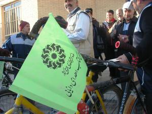 همایش دوچرخه سواری با شعار کتاب و کتابخوانی و مطالعه مفید در مهريز