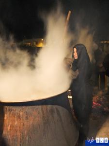 حلیم پزی اربعین توسط مردم شهرستان طبس+عکس 