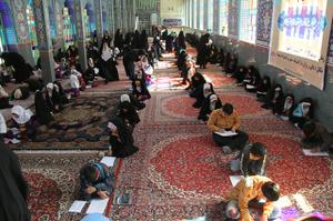 گزارش تصویری برگزاری آزمون سراسری طرح ملی حافظان قرآن کریم در بافق