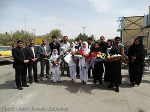 ورزشکاران مدال آور بافقی مورد استقبال مسؤلین شهرستان قرار گرفتند