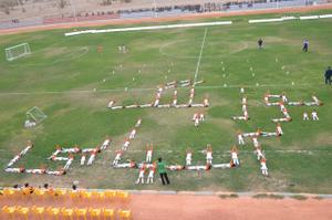 بازی هنرمندان کشور با پیشکسوتان بافقی(به روایت تصویر)