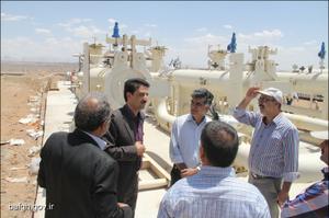 بازدید مدیرعامل شرکت گاز استان و فرماندار بافق از پروژه گازرسانی بافق+تصاویر