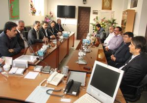 دیدار فرماندار و مسئولین شهرستان بافق با مدیر کل ورزش و جوانان استان