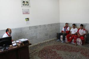  بازدید مدیرعامل جمعیت هلال احمر استان از پایگاه امداد جاده ای شهرستان مهریز