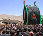 گزارش تصويري/ مراسم عزاداري و نخلبرداری شهادت حضرت علی(ع) در نیر
