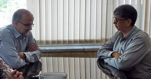 معاون بهره برداري شركت شركت توزيع نيروي برق با همتای خود در شركت گاز استان دیدار و گفتگو کرد 