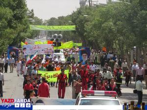 گزارش تصویری:راهپیمایی روز قدس در ابرکوه 