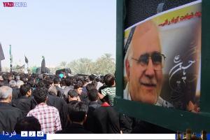 تشیع پیکرهای جانباختگان سانحه هوایی تهران-طبس؛پیکر سردار سازندگی مهندس شکیبی بر روی دستان مردم طبس تشیع شد(2)