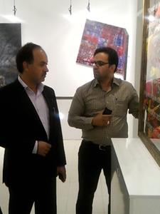 بازدید دکتر محمدرضا اسلامی رئیس دانشگاه آزاد اسلامی واحد یزد از نمایشگاه برگ زیتون 