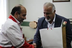 دیدار مدیر عامل جمعیت هلال احمر استان یزد با مدیر درمان تامین اجتماعی استان یزد