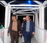 اولین پل عابر پیاده طبس در روستای جوخواه افتتاح شد