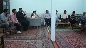 دیدار جمعی از کارگران شرکت سنگ آهن مرکزی و خانواده ایشان با امام جمعه بافق