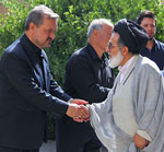 گزارش تصویری/ مراسم ختم پدر برادران ابرقویی در مسجد اهرستان یزد