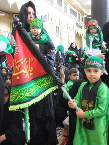 مراسم شیرخوارگان حسینی در هیئت فاطمی طبس برگزار شد