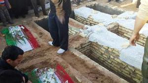 دو تن از شهداء مفقودالاٍثر امروز دوشنبه  در تکیه امیرچقماق یزد دفن شدند