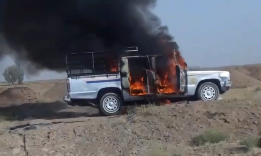 زن عصبانی، خودروی شوهرش را به آتش کشید!